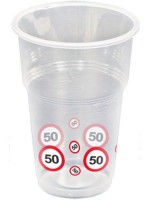10 traffic sign 50 cups 350ml