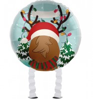 Preview: Reindeer Airwalker Foil Balloon 43cm