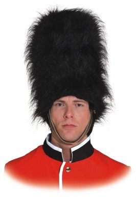 Brytyjska czapka z futra ochroniarza