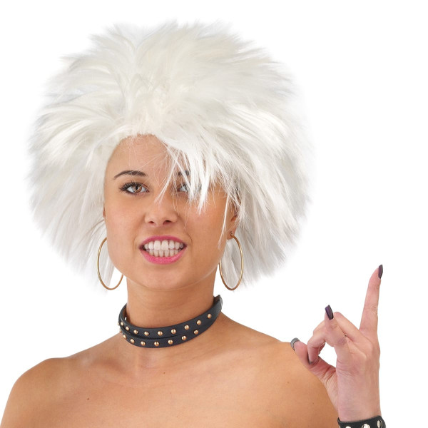 Rocker brat wig in white