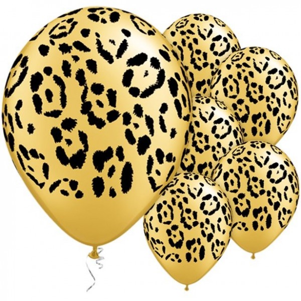 25 ballons motif léopard 28cm