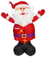 Preview: Inflatable LED Santa figure 3m