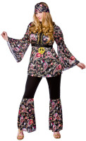 Oversigt: Dansende dronning Hippie kostume