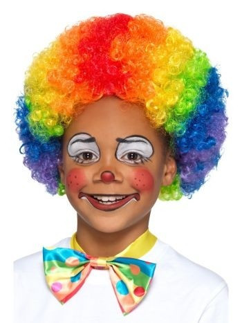Kolorowa peruka afro dla dzieci klauna