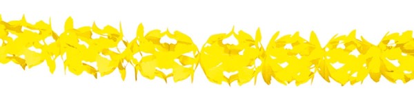 Guirlande en papier Hoku jaune 6m