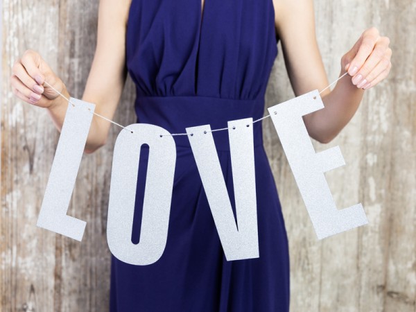 DIY kærlighedsbrev krans 55 x 21 cm