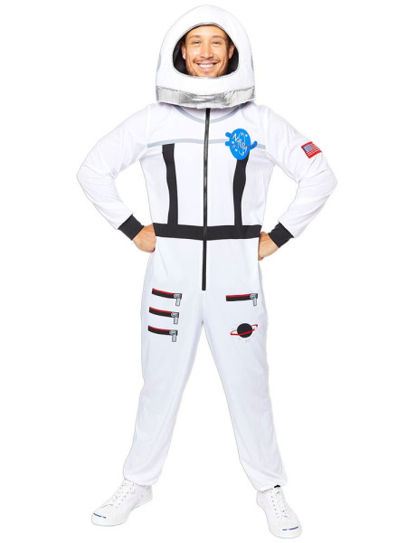Costume da astronauta spaziale uomo bianco