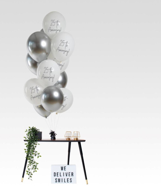 Mieszanka balonów na 12 rocznicę 25. 33cm