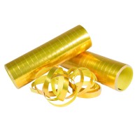3 rolki serpentyny w kolorze złotym
