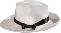 20s mafia gangster hat with satin ribbon