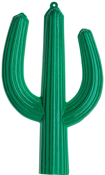 Grote groene cactus wanddecoratie 36x62cm