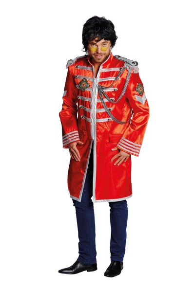 Chaqueta de uniforme de noble rojo