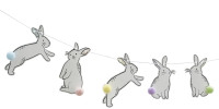 Anteprima: Ghirlanda di pom pom coniglietto divertente
