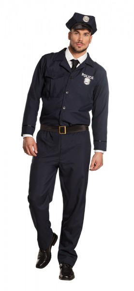 Premium politibetjent mænds kostume