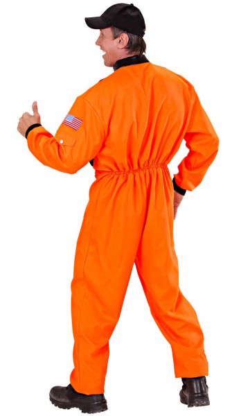 Astronaut Micail kostume til mænd orange 4