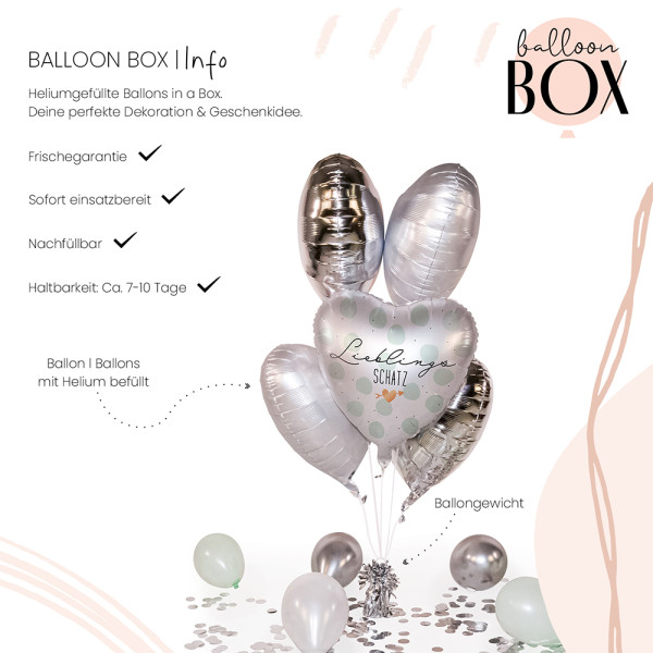 Heliumballon in der Box Lieblingsschatz 3