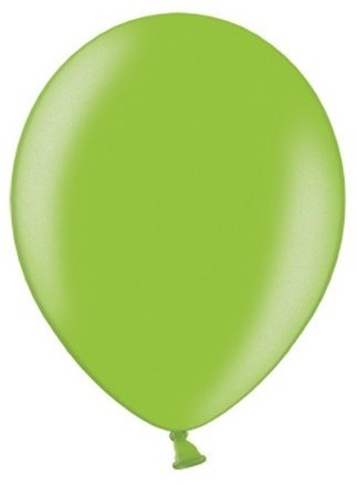 50 ballons métalliques Party Star vert pomme 23cm