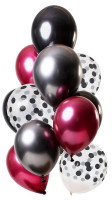 12 lateksowych balonów Dark Richness