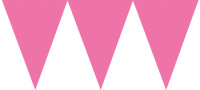 Preview: Pink garden party pennant chain 4.5m