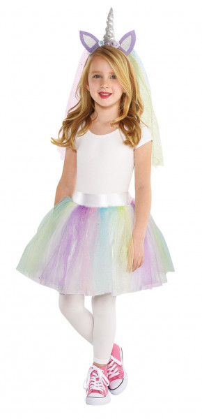 Pastell Einhorn Verkleidungsset für Mädchen