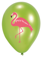 Oversigt: 6 Flamingo Paradise balloner 27 cm