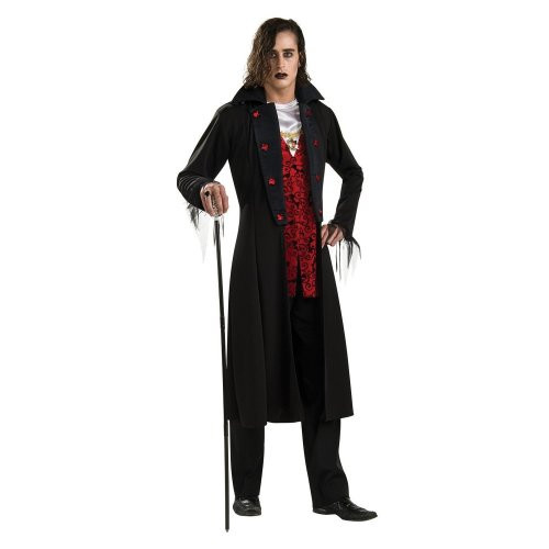 Costume de vampire Dracula noble manteau de seigneur des hommes noir