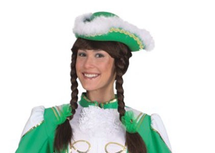 Sombrero de Carnaval Funkenmariechen Verde