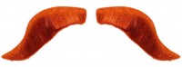 Widok: Manekin do brody Viking w kolorze czerwono-pomarańczowym