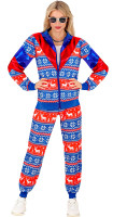 Christmas jogging suit red-blue unisex