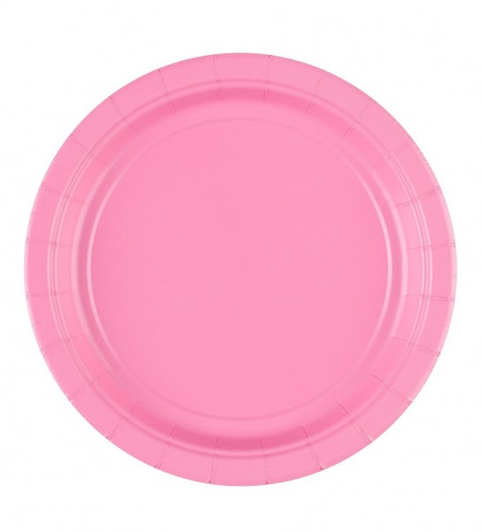 8 piatti rosa chiaro 17,7cm