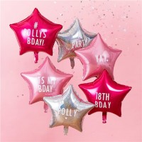 18. fødselsdag stjerner ballonbuket 46cm