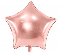 Folienballon Stern roségold glänzend 70cm