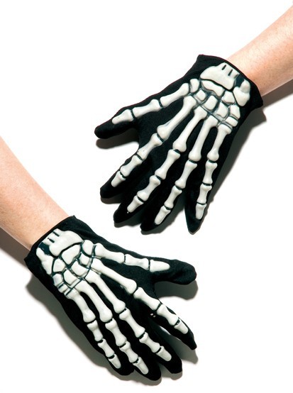 Gloves Skeleton Death Grim Reaper Luminous Glow