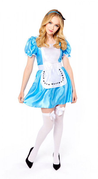 Klassisk Alice i Underlandets kostym