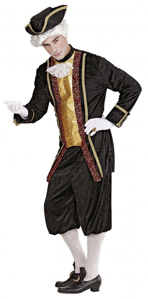 Barok adelsmand fra Venedigs mænds kostume 2