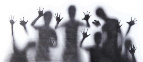 Eerie Shadow Ghosts Decor Sticker 78 x 35cm