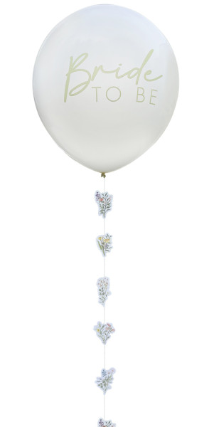 Balon Kwitnąca Panna Młoda 45cm ze sznurkiem