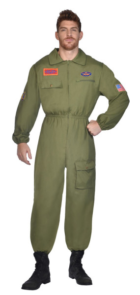 Navy gevechtspiloot kostuum voor mannen