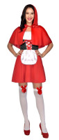 Widok: Uroczy kostium damski Czerwonego Kapturka
