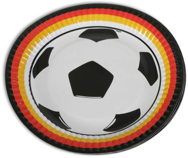 6 Germany fan paper plates