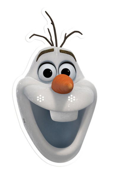 Kartonowa maska Mrożonego Olafa