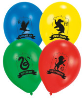 6 globos de látex escuela mágica Hogwarts 27,5cm