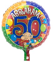 Globo Lámina Fiesta Abraham 45cm