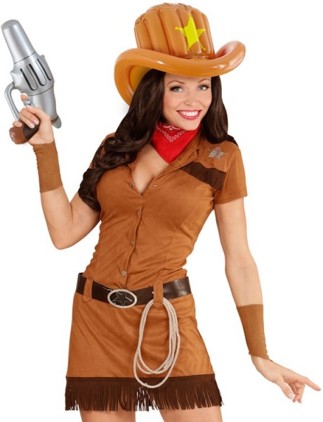 Inflatable cowboy pistol