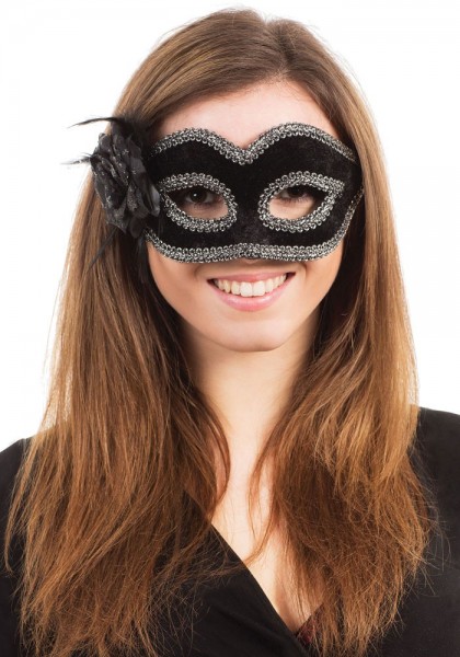 Black Venezia eye mask Leyla