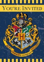 Preview: 8 Harry Potter Hogwarts invitation cards