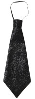 Widok: Brokatowy krawat glamour w kolorze czarnym