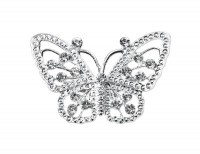 Preview: Butterfly brooch 48mm in silver