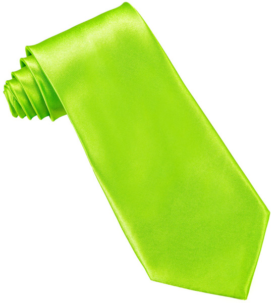Krawatte glänzend neon grün