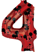Mickey Mouse nummer 4 ballon 66cm